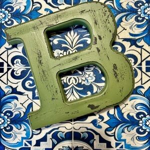 Sonoma Green Decorative Letter B